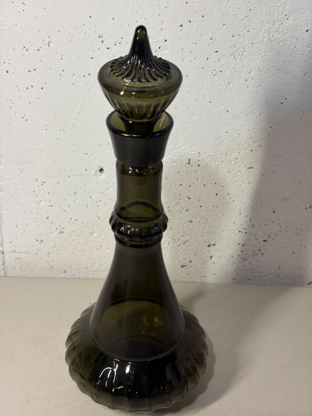 Vintage 1964 I Dream of Jeannie Green Jim Beam Decanter Genie Bottle green